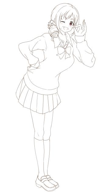 大原みちる 線画