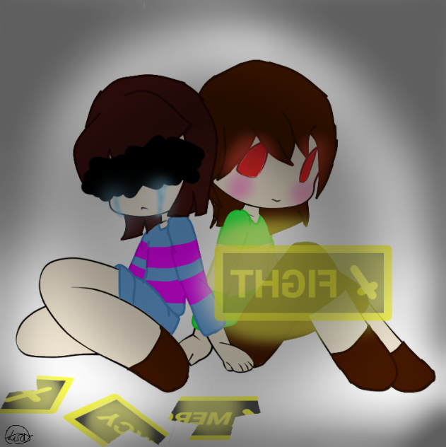 [Undertale] Frisk & Chara (Фриск и Чара) - ibisPaint