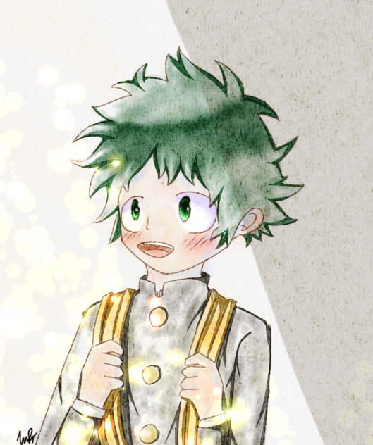 Deku Middle School 💚🥦 (Watercolor Test)