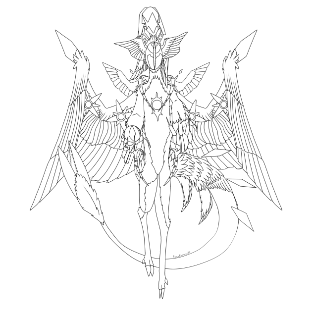 Angelic Warden Outlines