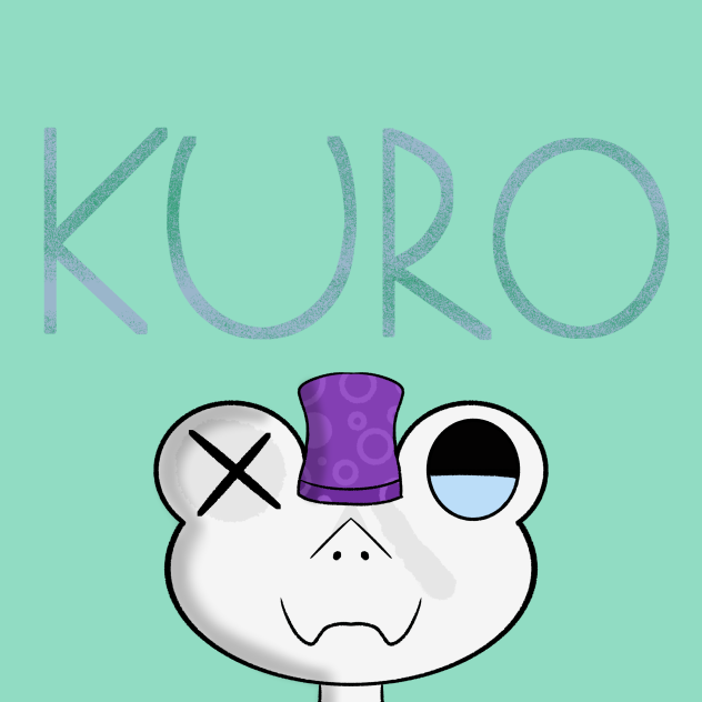 Kuro in a hat