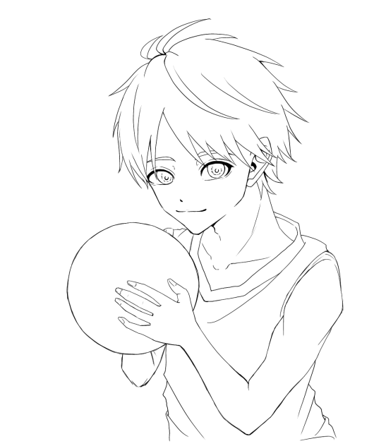 フリー線画 黒子テツヤ Ibispaint