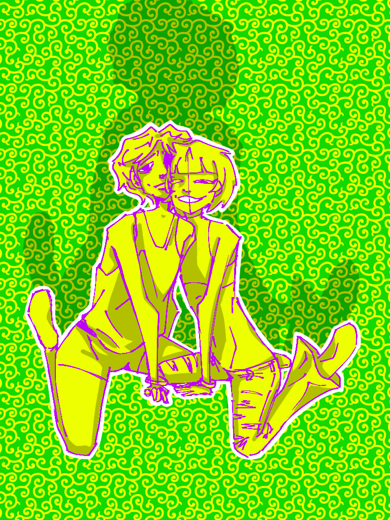 ヽ(=ﾟωﾟ)人(ﾟωﾟ=)ﾉ - ibisPaint