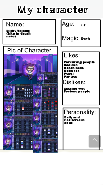 Wizard Academy Character Sheet