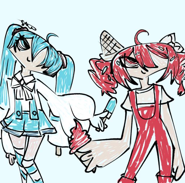 Melt Ice-Cream Doodle