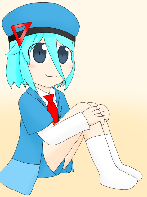 【オリキャラ】お題 体育座り