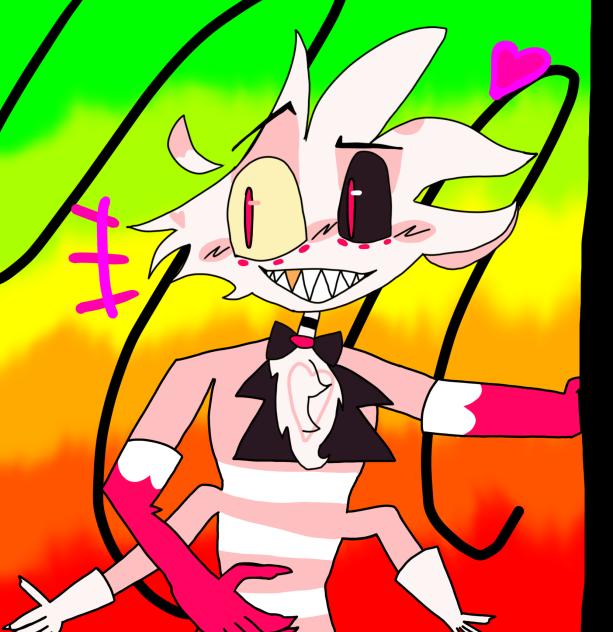 [First time drawing Angel Dust!!!]