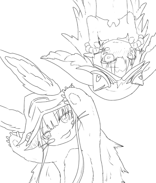 ナナチ&モクリ 線画