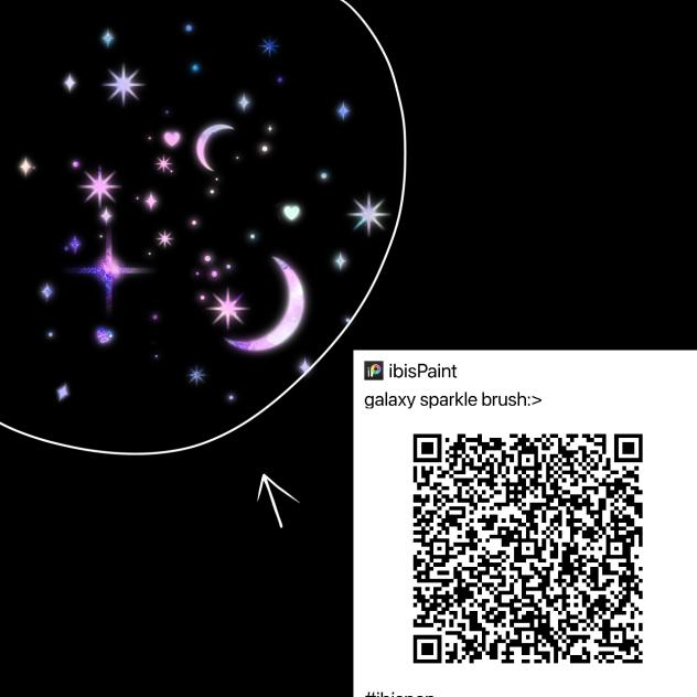 Sparkle galaxy brush - ibisPaint