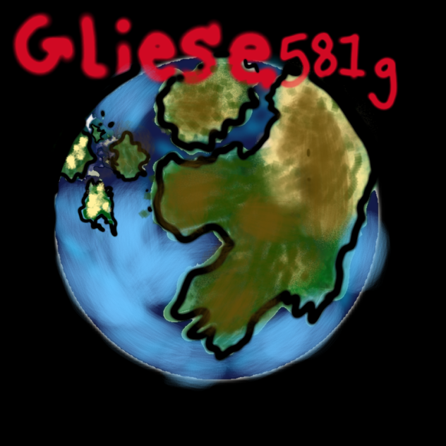 How to draw Gliese 581g