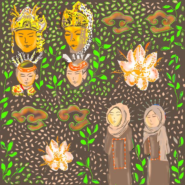 batik kaltim - ibisPaint