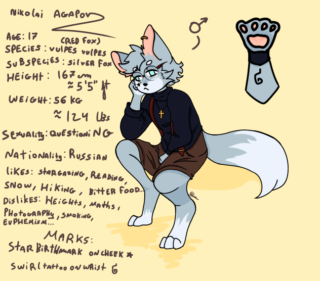 Nikolai Agapov - Character Sheet