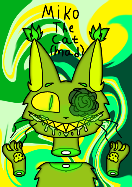 ✐This is the acid cat Miko⚠️Has rabies⚠️