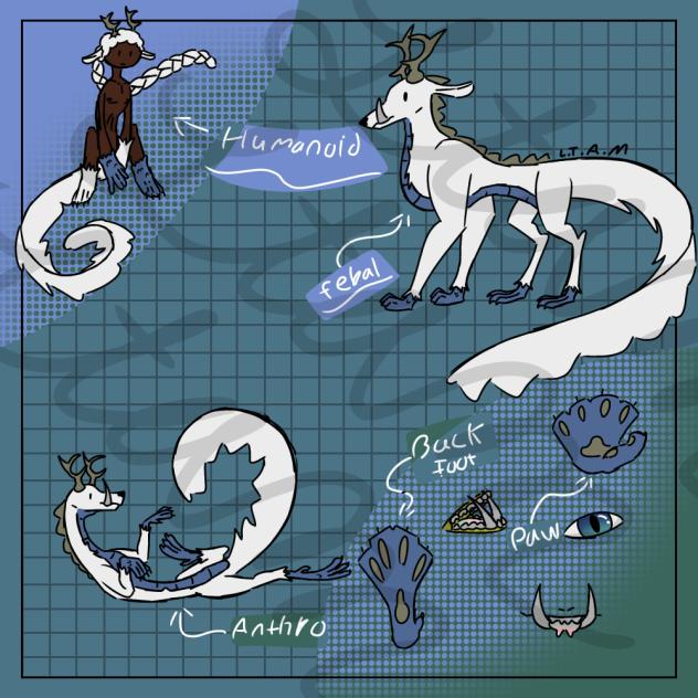 Marick Hybrid X Feral Anthro Humanoid