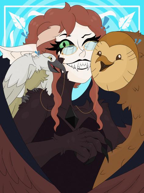 Lilith and her birbs.