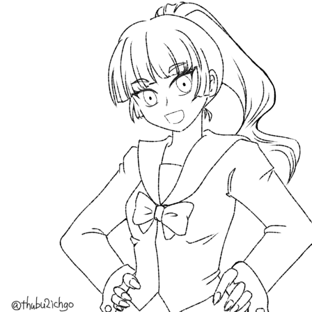 ぬりえ＊清く正しく美しく