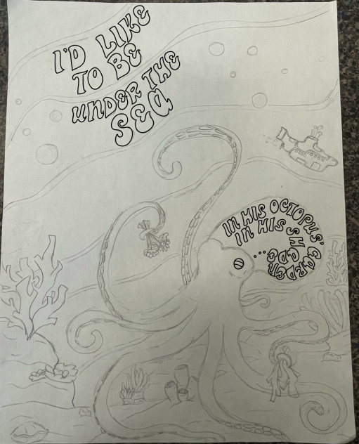 Octopus Garden Art Sketch