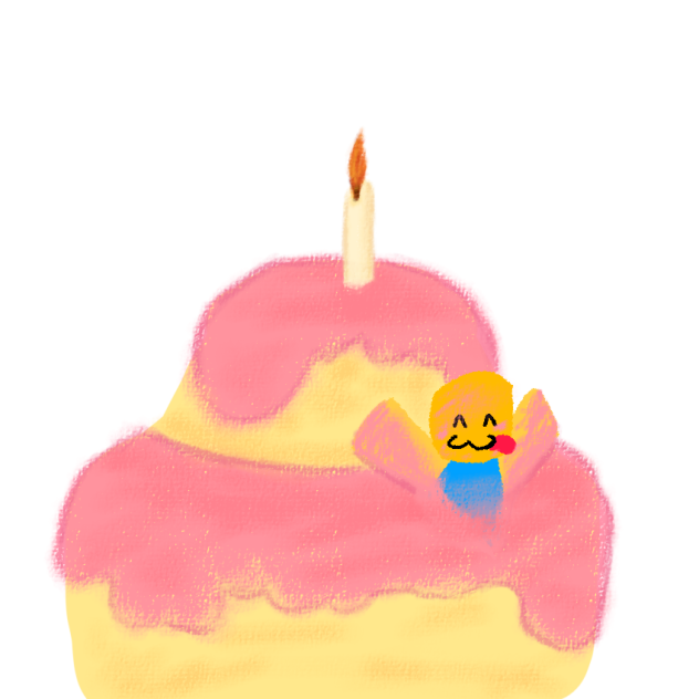 “noob stuck in a cake”