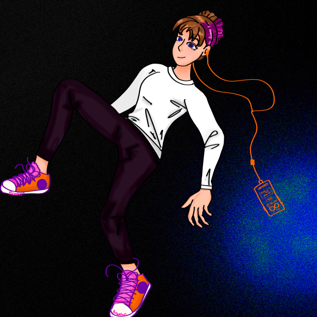 Floating in time and space (lines) - ibisPaint