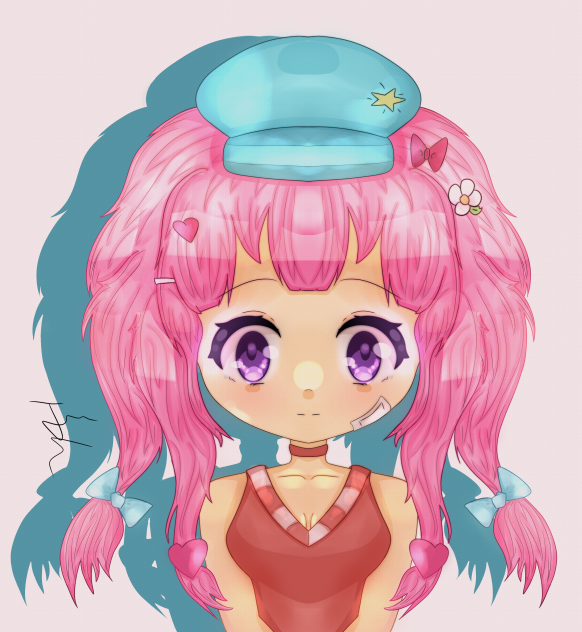 Art trade with Iroha Tamaki