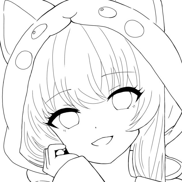 線画 ＊ 塗ってください ［39］