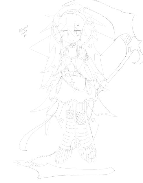 My oc as a magical girl