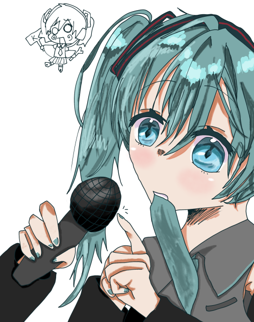 ライブ前のミク