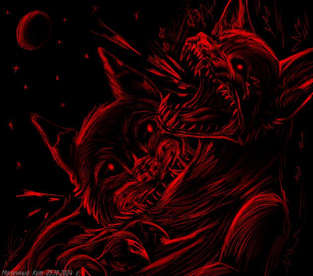 Black and red