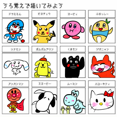 うろ覚えで描いてみよう