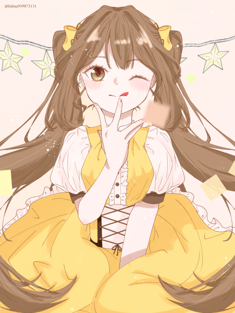 流花さまの神線画を改めて塗らせていただきました!