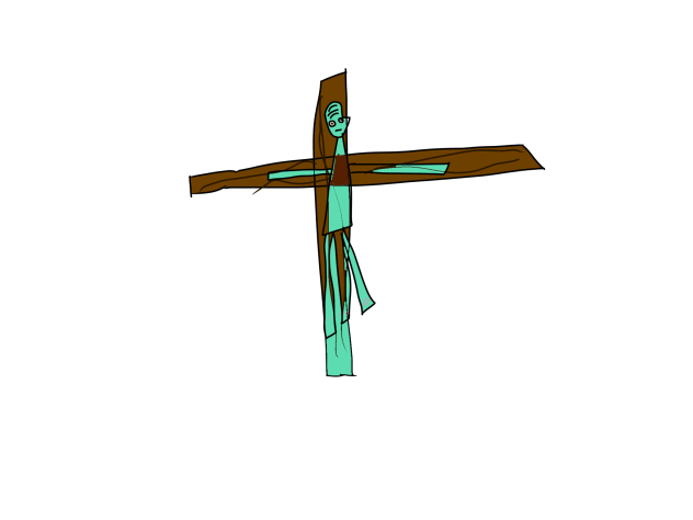 squidward getting crucified