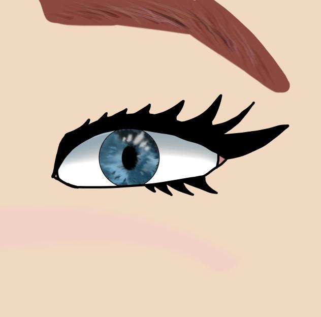 Practicing drawing eyes