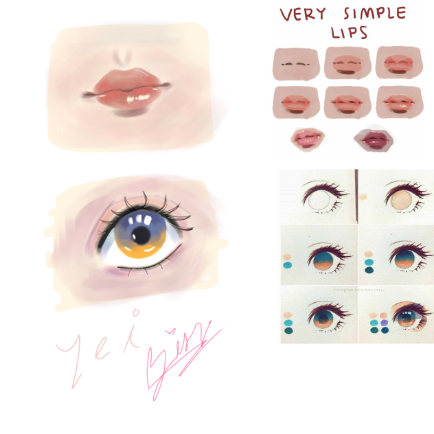 siguiendo una foto como tutoría