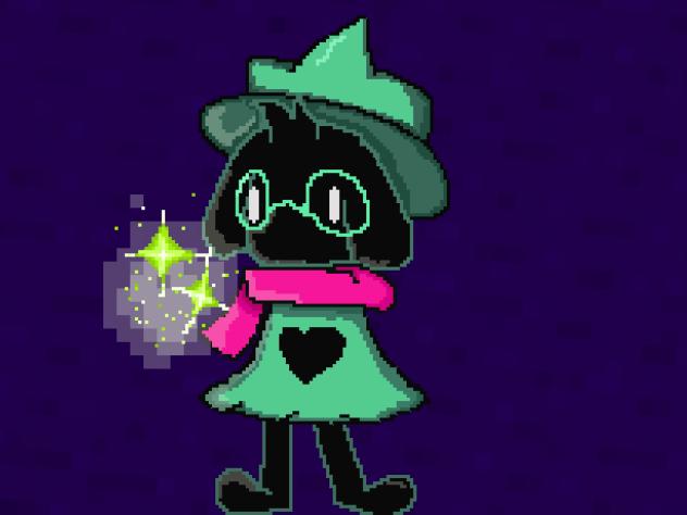 Ralsei (deltarune) doing the heal prayer
