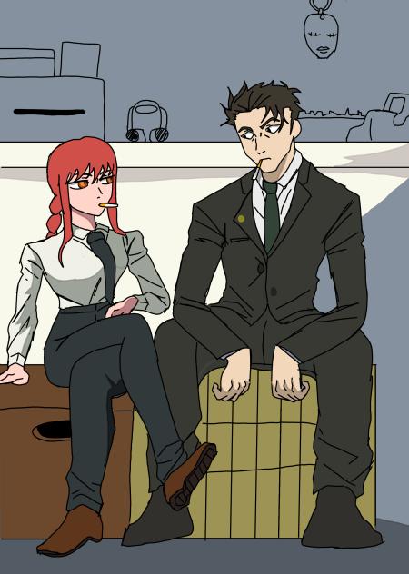 Makima y Higuruma
