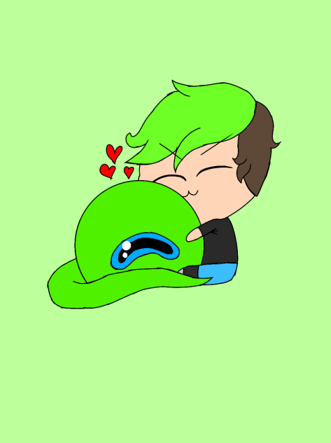 Jack cuddling Sam