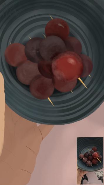 realistic grapes