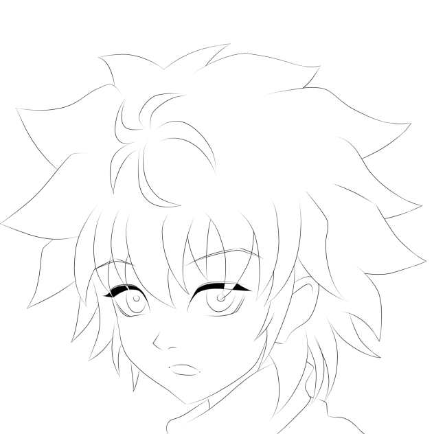 Killua Zoldyck Lineart