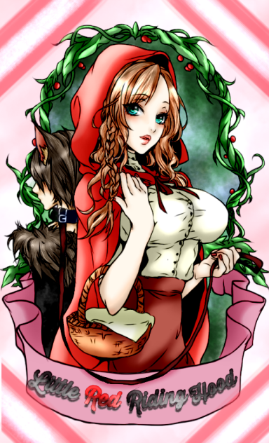 【線画】赤ずきん【拝借】