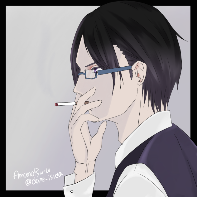 メガネ男子 フリーアイコン Ibispaint