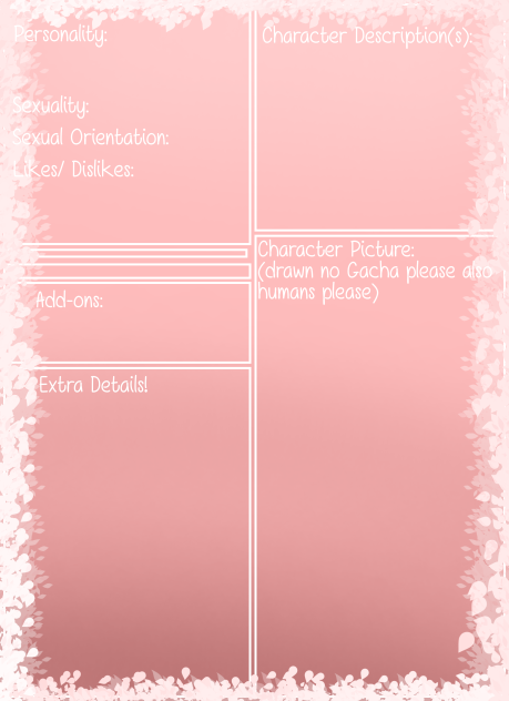 Character Format for Self Love