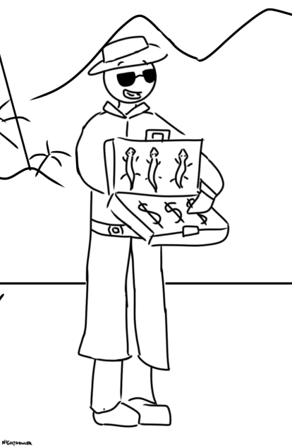 Does anyone like my shady lizard man