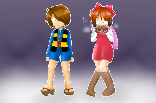 鬼太郎と猫娘