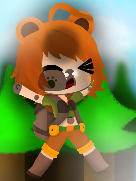 A bear girlsmash face against glass