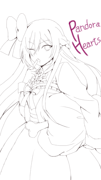 黒アリス（Pandora  Hearts）線画