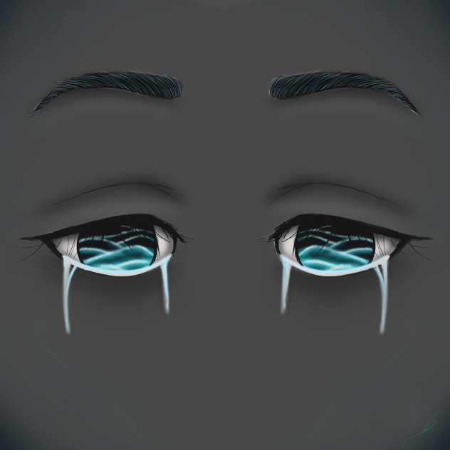 Eyes blue like the Atlantic ibisPaint