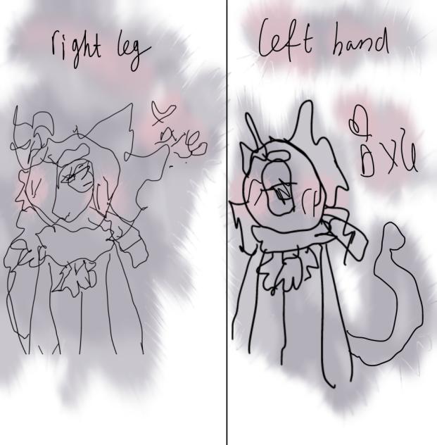 Right leg vs left hand