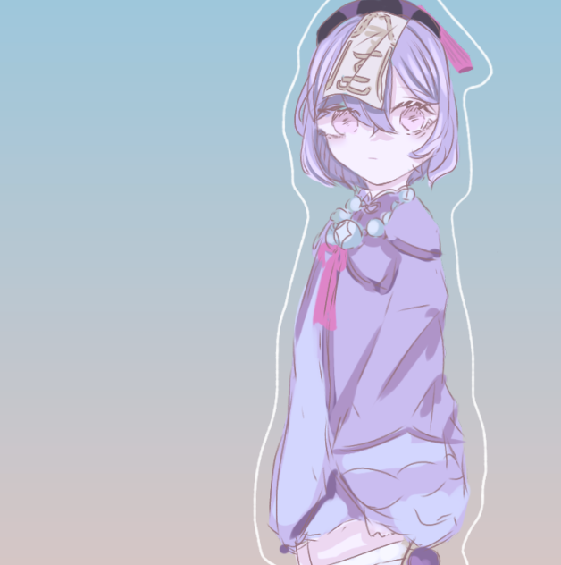 七七描いてみた　Nana　[原神ファンアート][イラストメイキング]