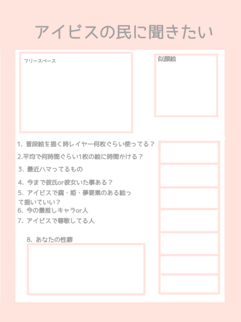 アイビスの民に聞きたい！！