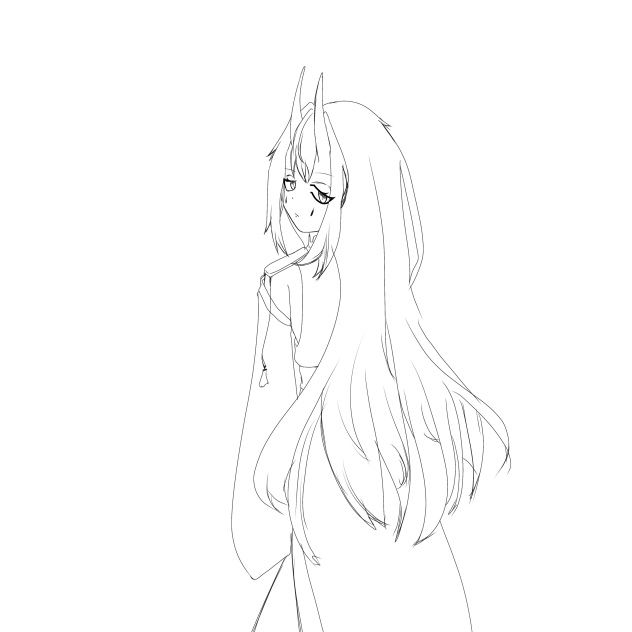 千年前の姿(lineart)